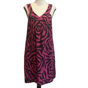 Marc by Marc Jacobs Pink and Black Silk Tank Dress V-neck XS New NWT Pockets